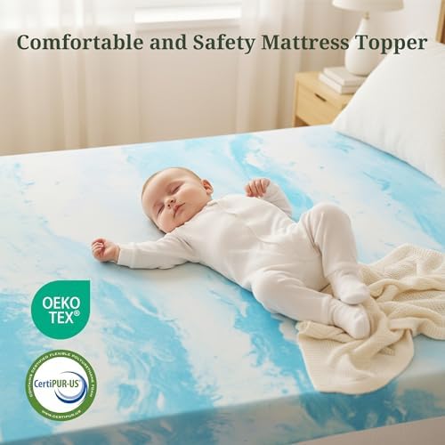 2 Inch King Mattress Topper, Ventilated Gel Memory Foam Mattress Bed Pad - Image 4