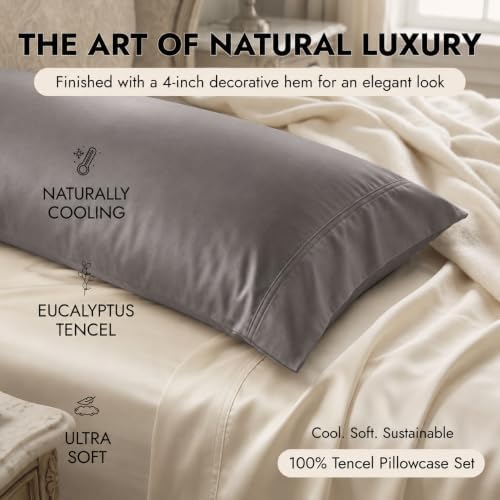 Cotton Metrics Body Pillowcase 20x54 – 100% Tencel Lyocell Eucalyptus Cooling - Image 5