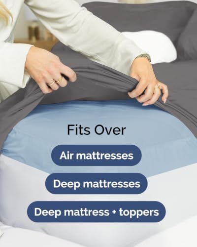 CGK Linens 2 Pack Extra Deep King Fitted Sheets - Image 7
