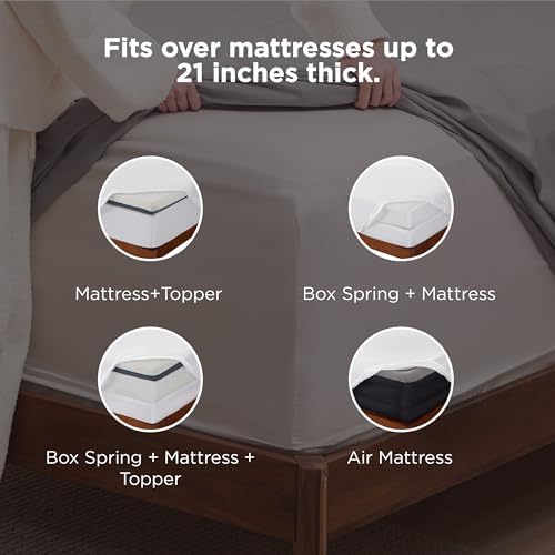 Bedsure Deep Pocket Twin Sheets Set - Image 2