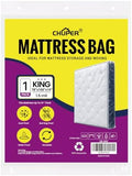 King/Cal King Mattress Bag for Moving and Storage, Waterproof Plastic Mattress by Unknown