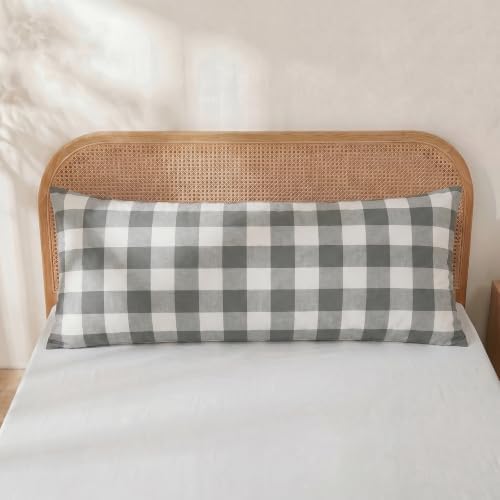 Merryword 100% Cotton Body Pillow Cover, 20 x 54, Soft Breathable Pillow Cover - Image 2