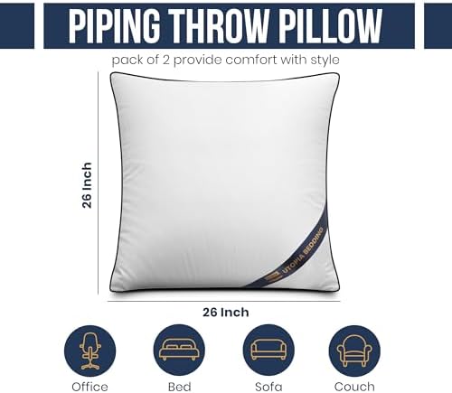 Utopia Bedding 26x26 Throw Pillow Inserts, Decorative Pillows - Image 2