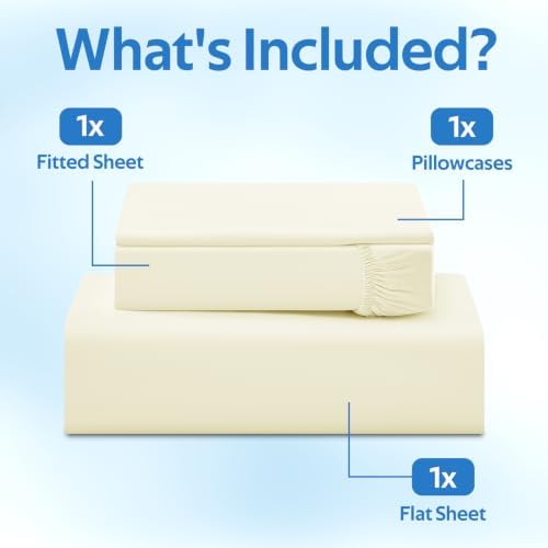 Cooling Sheet King Size Set 3 Pieces, Double-Sided Cooling Bed Sheets - Image 2