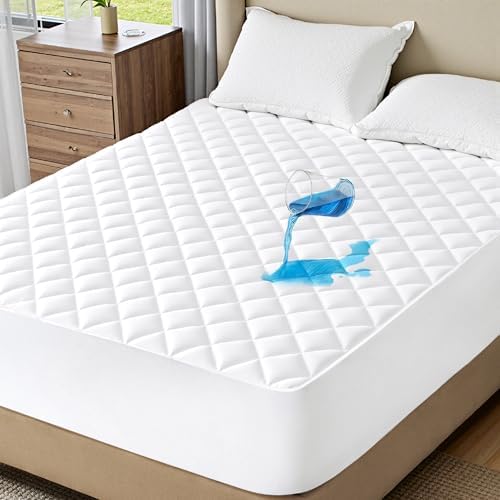 Bedsure King Mattress Protector, Quilted Waterproof Mattress Protector by BEDSURE