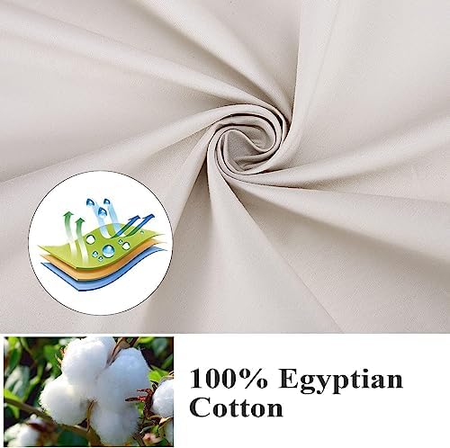 100% Egyptian Cotton Standard Size Pillow Protectors - Image 3