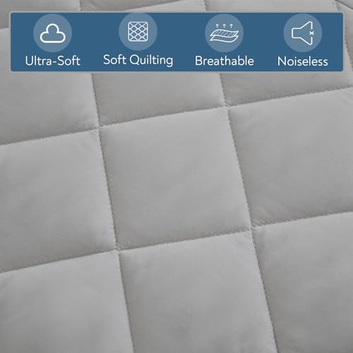 Full Mattress Pad, Soft Quilted Air Mattress Topper Full - Image 4