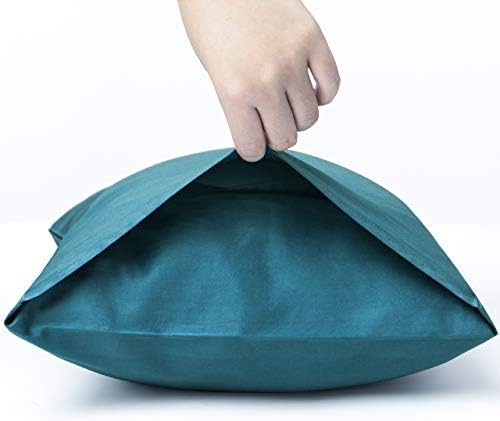 NTBAY Queen Egyptian Cotton Sateen Pillowcases, Slate Blue - Image 5