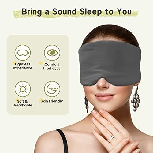 2pcs 100% Handmade Bamboo Sleeping Eye Mask - Image 3