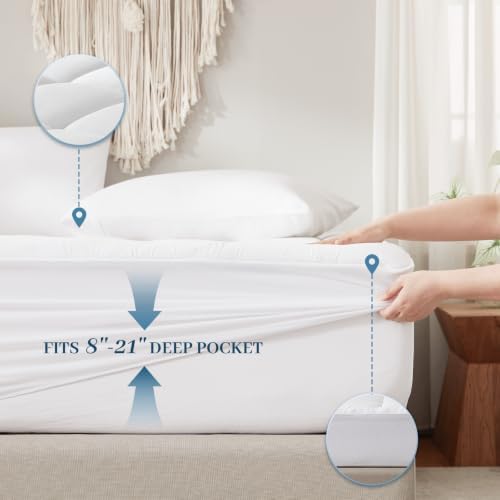 Cosybay Cotton Top Mattress Topper Full Size, - Image 3