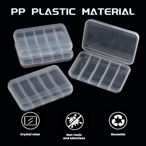 4 Pcs Earplug Cases Mini Plastic Storage Containers Box - Image 4