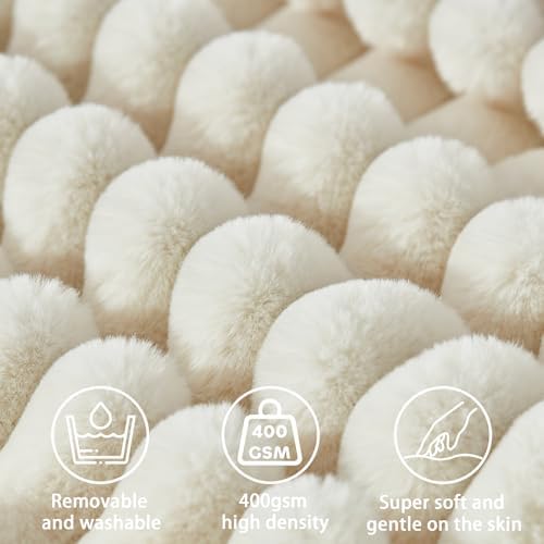 Headboard Pillow + A Long Neck Roll Pillow Body Pillow，Faux Fur Headboard Wedge - Image 3