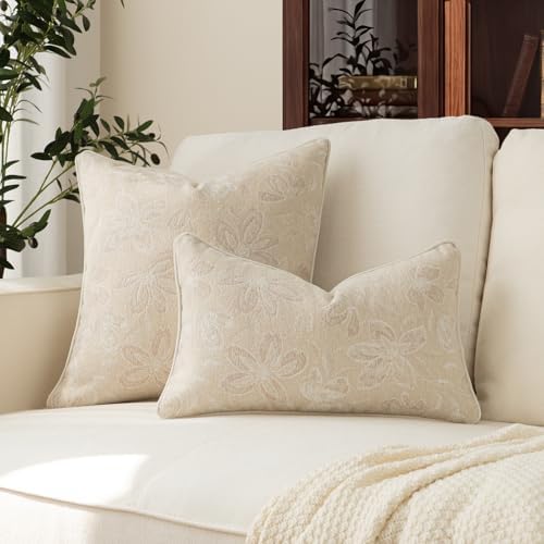 MATTINS Vintage Floral Patterned Throw Pillow Covers 20x20 - Image 5