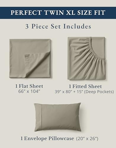 LANE LINEN Twin XL Sheets 100% Organic Cotton Percale Cooling Soft - Image 4