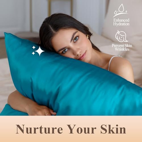 Silk Like Satin Pillowcase Cal King Size, 2 Pack, 20x40 Inches - Image 4