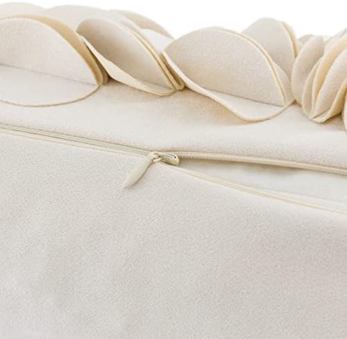 KINGROSE Handmade 3D Flower Home Decorative Throw Pillow Case Rectangular - Image 5