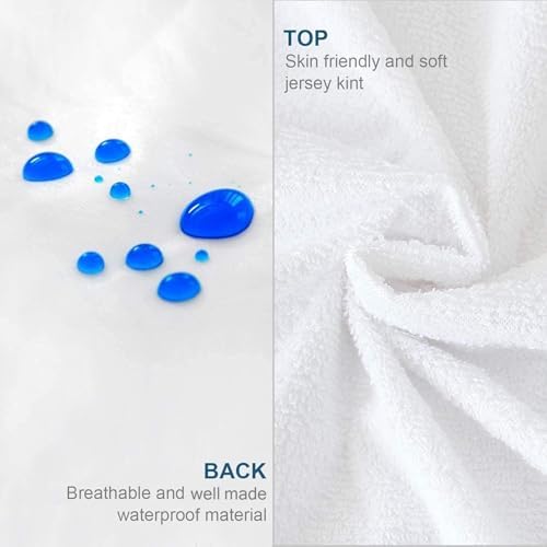 Full Mattress Protector Zippered, Soft Terry Surface Mattress Encasement - Image 2