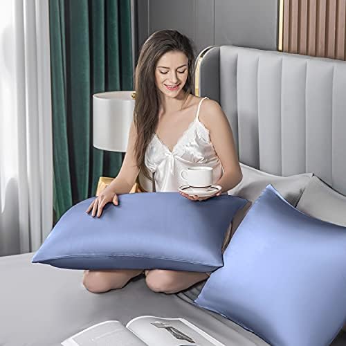 Mulberry Silk Pillowcase for Hair and Skin, Standard Size Cooling Silk Pillow - Image 5