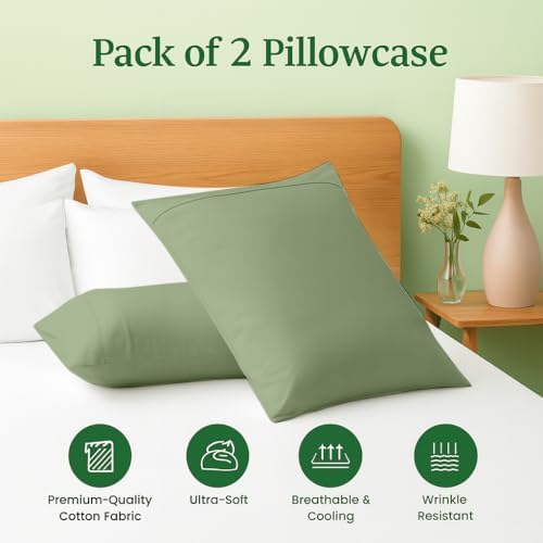 Cotton Delight 100% Organic Cotton King Pillowcases Set of 2 – 600 Thread Count - Image 3
