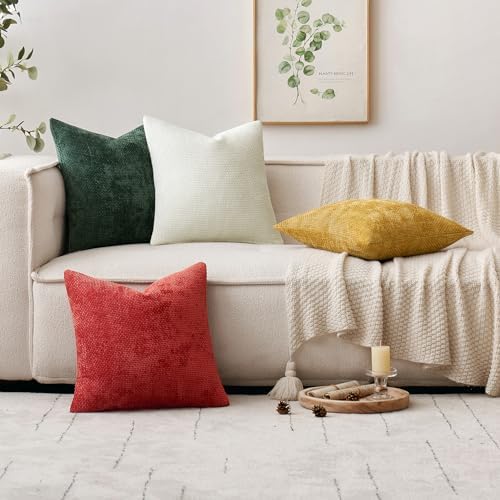 MIULEE Decorative Couch Throw Pillow Covers 20x20 in Christmas Green 2 Pack - Image 2