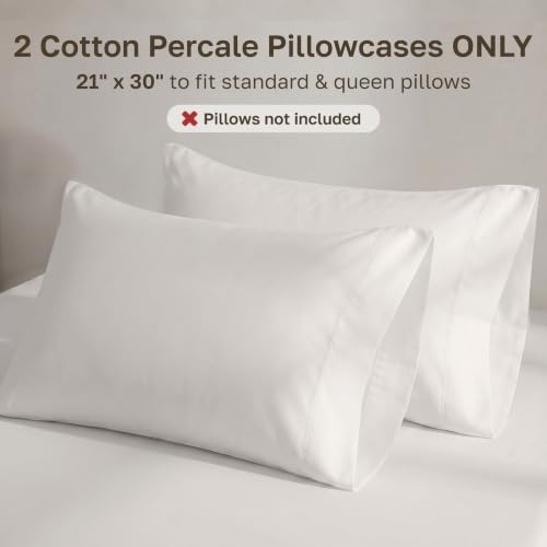 California Design Den 100% Organic Cotton 2-Pack Standard Size Pillow Cases - Image 3