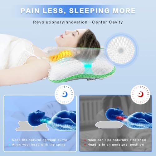 Pain Relief Cervical Pillow for Neck Support, Adjustable Ergonomic Pillow - Image 5