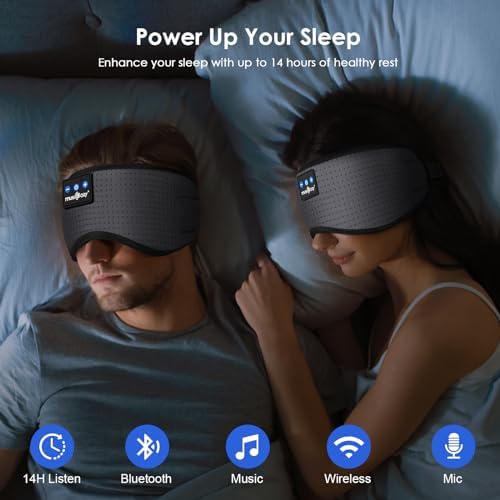 MUSICOZY Sleep Headphones Bluetooth 5.4 Sleep Mask - Image 3