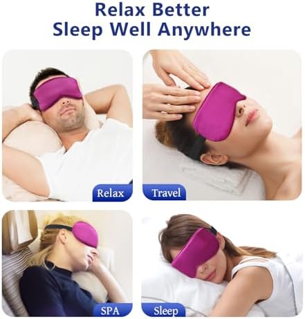 Cooling Eye Mask for Sleeping Silk Migraine Headache Relief Gel Mask Cold - Image 7