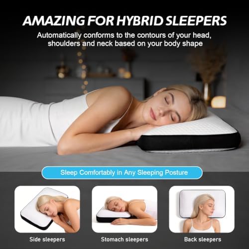 Memory Foam Pillows 2PCS, Cooling Bed Pillows - Image 7