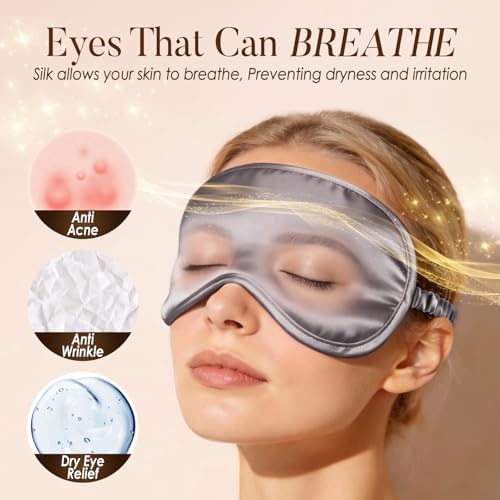 LULUSILK Mulberry Silk Sleep Eye Mask - Image 5