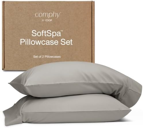 Coop Home Goods Comphy SoftSpa Pillowcase Set of 2, Pillow Cases, Luxury Spa by CoopSleepGoods