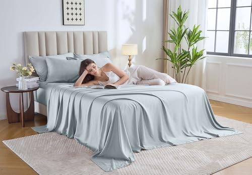 Pure Bamboo Queen Sheets, Genuine 100% Organic Viscose Derived from Bamboo Bed - Image 2