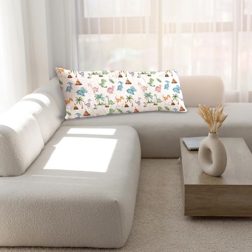 Baby Dinosaur 20x54 Body Pillow Cover, Dinosaur Room Decor - Image 6