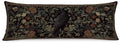 Gothic Moody Floral Raven 20x54 Body Pillow Cover, Dark Academia Room Decor by PIUD