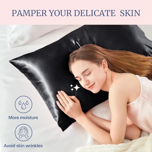 BEDELITE Satin Pillowcases, Small King 20x36 Inch - Image 4
