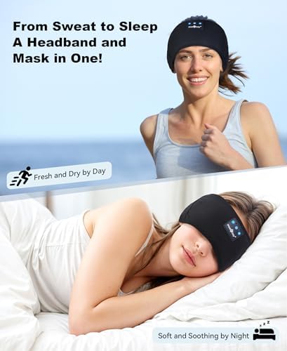 MUSICOZY Sleep Headphones Bluetooth Headband Headphones - Image 2