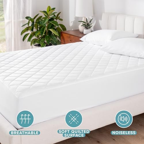 Bare Home Waterproof Quilted Mattress Pad - Image 3