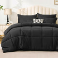 Love's cabin Twin XL Comforter Set Ash Black, 5 Pieces Twin XL Bed in a Bag by Lovescabin