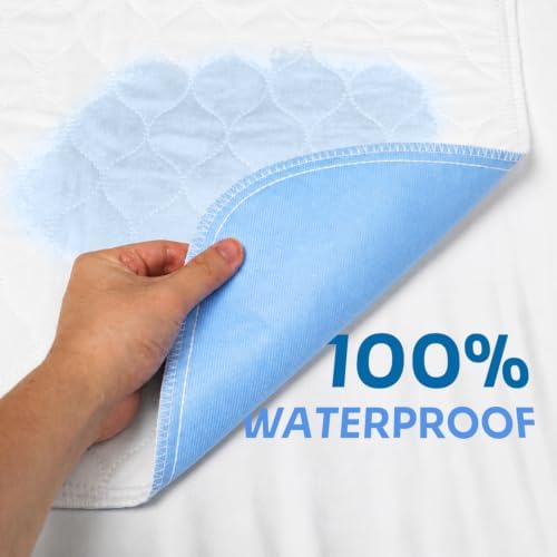 Heavy Absorbency Bed Pads 34" x 76", 1 Pack, Washable and Reusable Underpad - Image 3