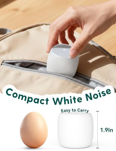 Babelio White Noise Sound Machine | 1000mAh Large Battery, 25 Non-looping Sounds - Image 4