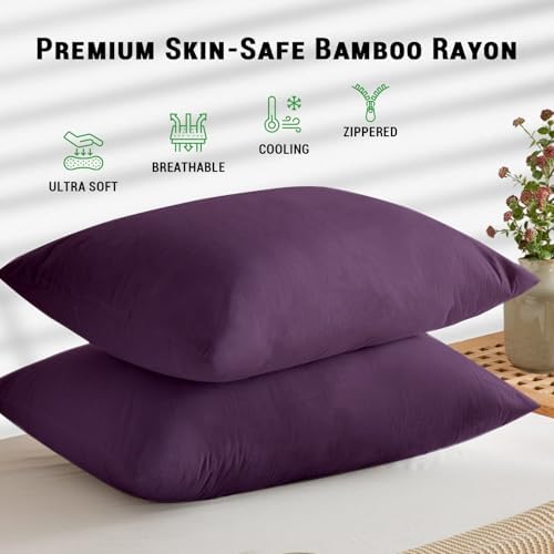Gogreen Bamboo Rayon Waterproof Pillow Protector, Breathable Pillow Cover - Image 2