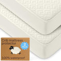Niagara Crib 2 Pack 100% Waterproof Mattress Protector, Soft Breathable Crib by NiagaraSleepSolution