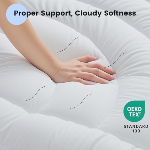 Waterproof Mattress Pad Full, Quilted Fitted Full Mattress Protector - Image 4