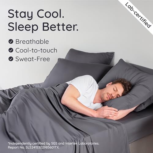 Bambaw 100% Viscose Derived from Bamboo Sheets Twin Size Set – 4-Piece Cooling - Image 3