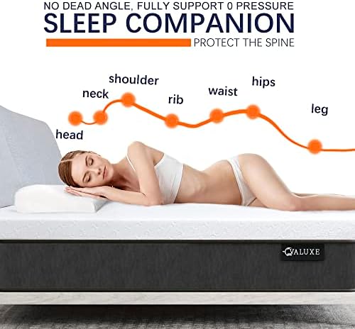 VALUXE 4 Inch Gel Memory Foam Mattress Topper King Size - Image 5