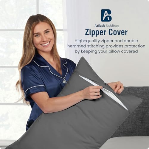 Body Pillow Cover with Zipper 20x72 Cotton Long Body Pillowcase Lumbar Pillow - Image 5