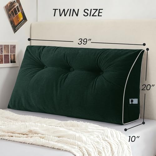 Sasttie Headboard Pillow Twin/Twin XL, Wedge Pillow Headboard - Image 2
