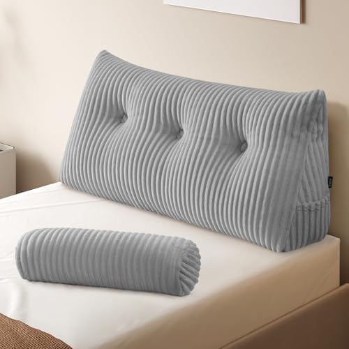 Z-hom Headboard Pillow, Wedge Backrest Cushion, Twin Size, ONE Roll Pillow by Z-HOM
