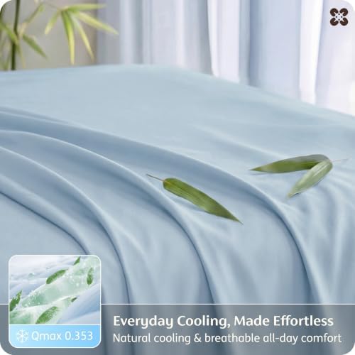 Bedsure PureWoven 100% Rayon Derived from Bamboo, Queen Sheets, 4 Pieces - Image 4