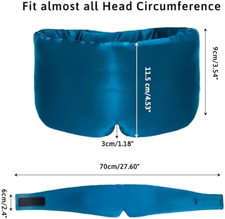 Silk Sleep Mask for Women Men Satin, ATreebag Eye Sleeping Mask & Blindfold - Image 5